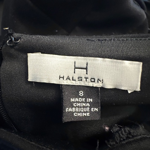 Halston Heritage Black Asymmetrical Dress - Picture 4 of 4